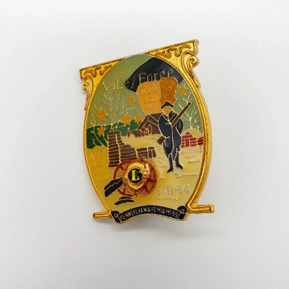 Lions Club MD 14 Pennsylvania Miami 1989 Pin NWT